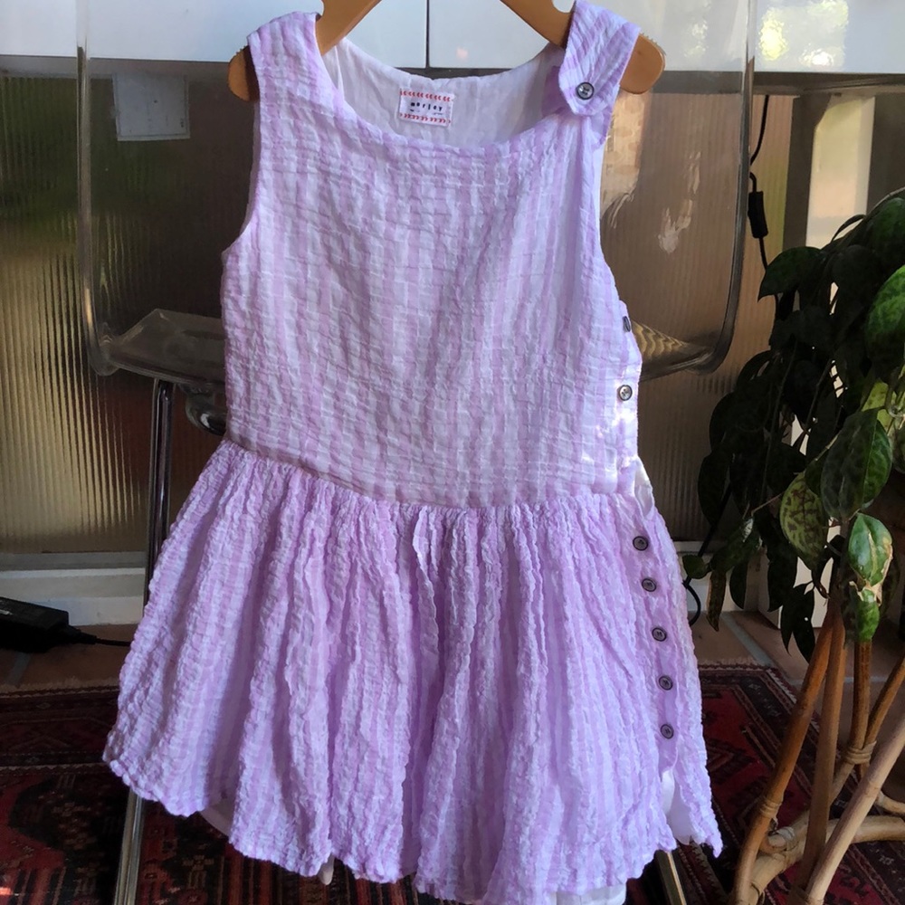 Morley Girls Striped Cotton Seersucker
